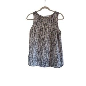 Cupcakes And Cashmere Women's Tank Tops Size Medium Brown White Open Back